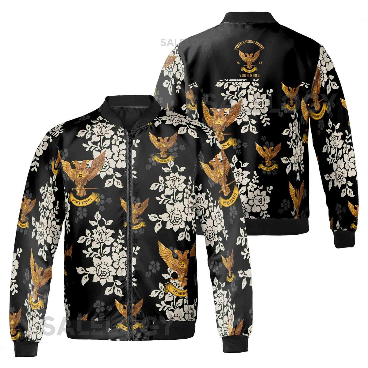 Customized Rite of Scottish 32 Tropical Floral Bomber Jacket S-5XL_80