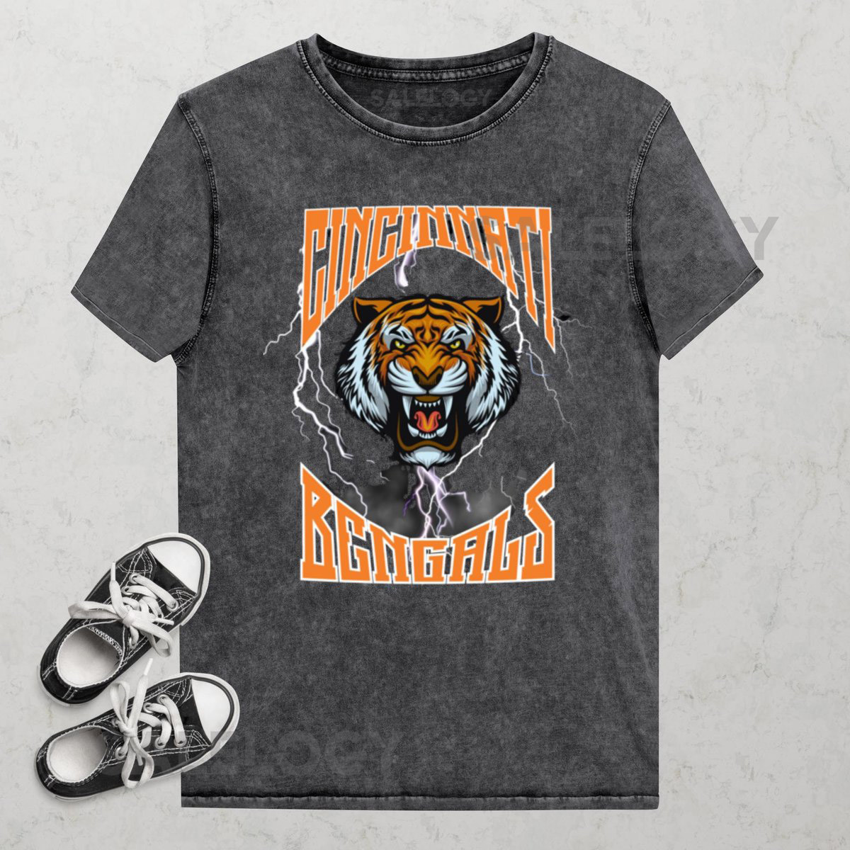 Cincinnati Bengals Denim T-Shirt_486