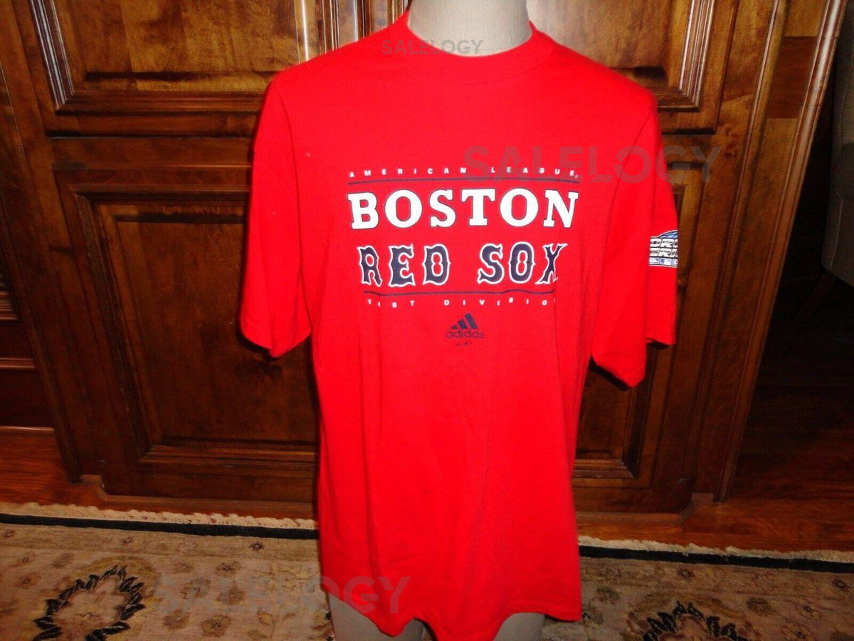 Vintage 2004 World Series Red Boston Red Sox Short Sleeve MLB T- Shirt Adult XL_605