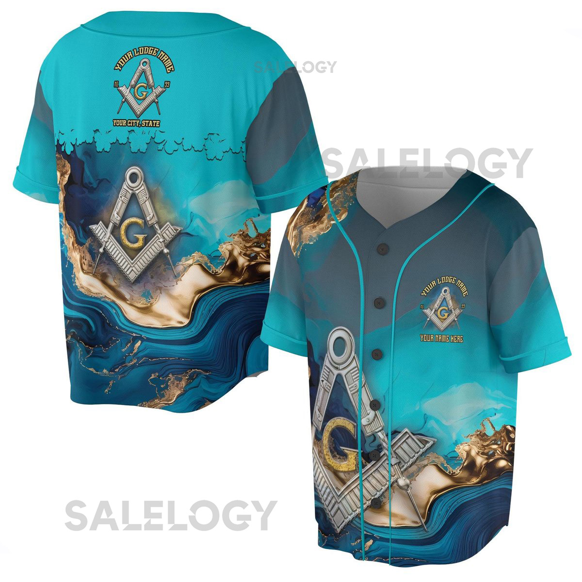 Custom Masonry Master Mason Marbling Baseball Jerseys-5Xl_4