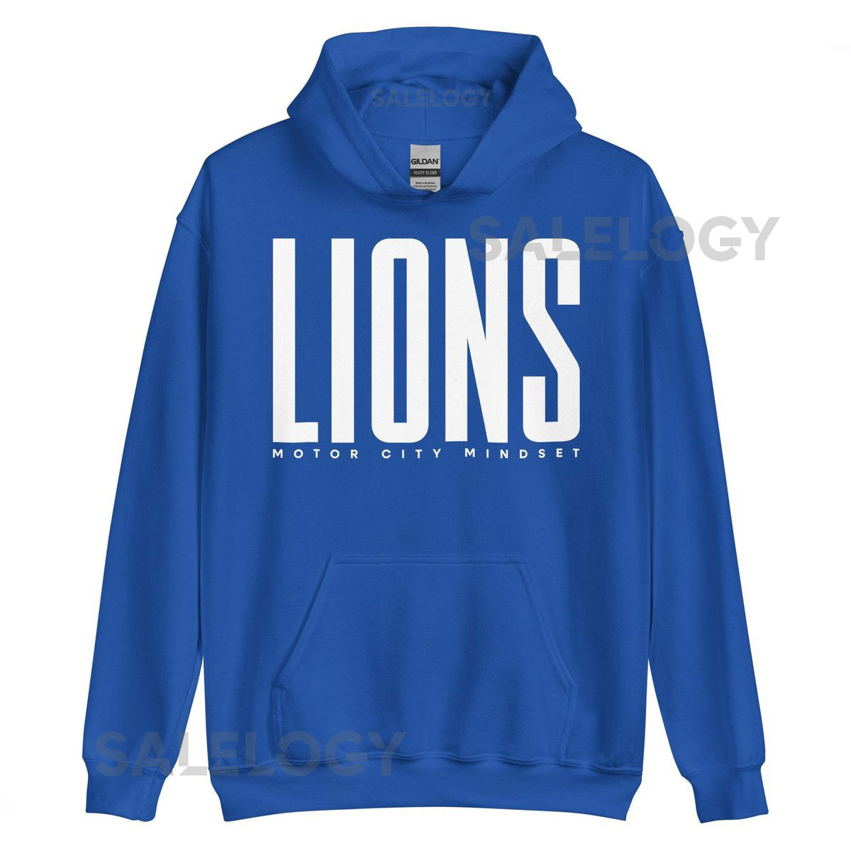 Lions Hoodie Detroit Football Hoodie Sports Apparel T-Shirts Hoodies Lions Blue Hoodie_562