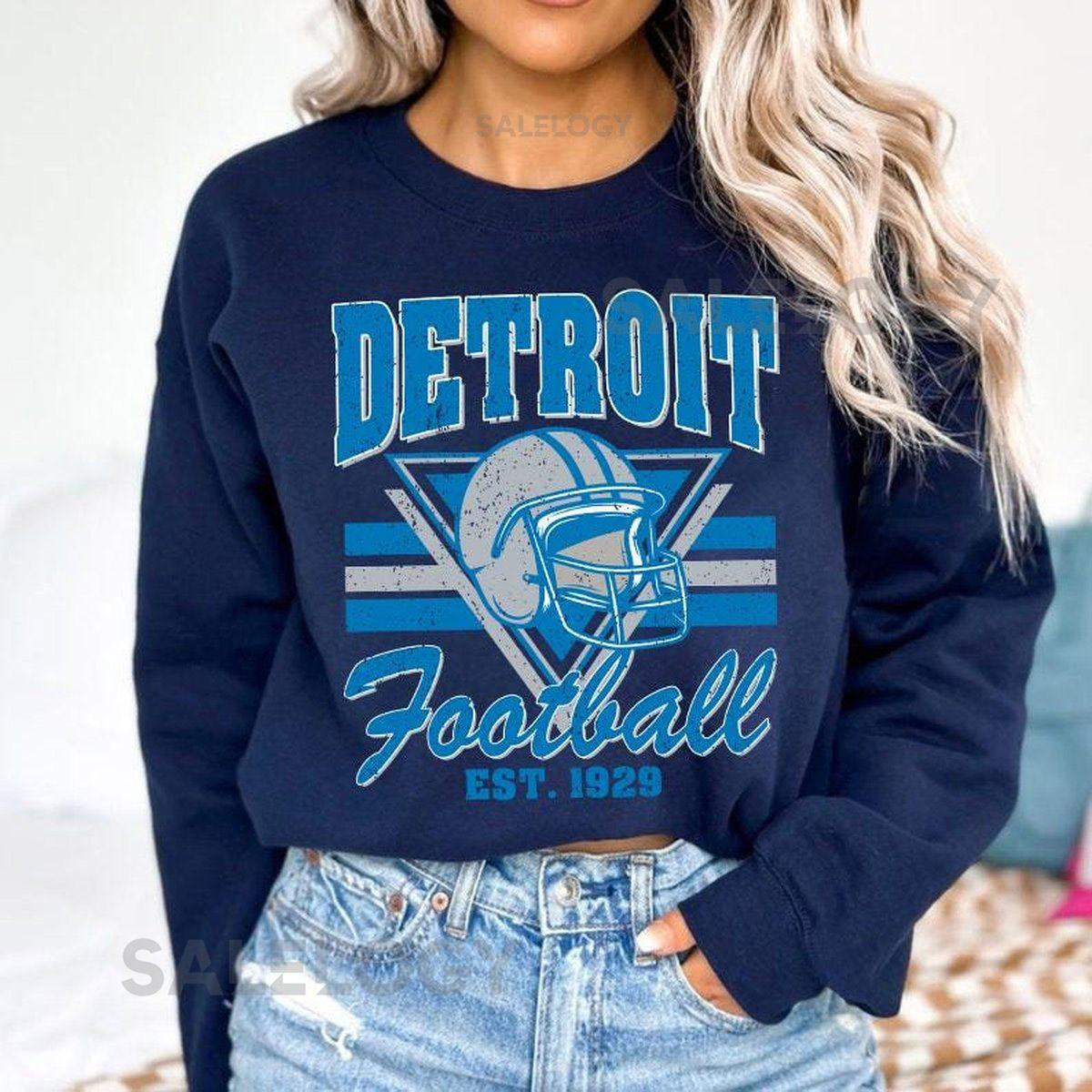 Vintage Style Detroit Football shirt Sunday Football Detroit Football Sweatshirt Game Day Football Shirt Detroit Football Shirt_755