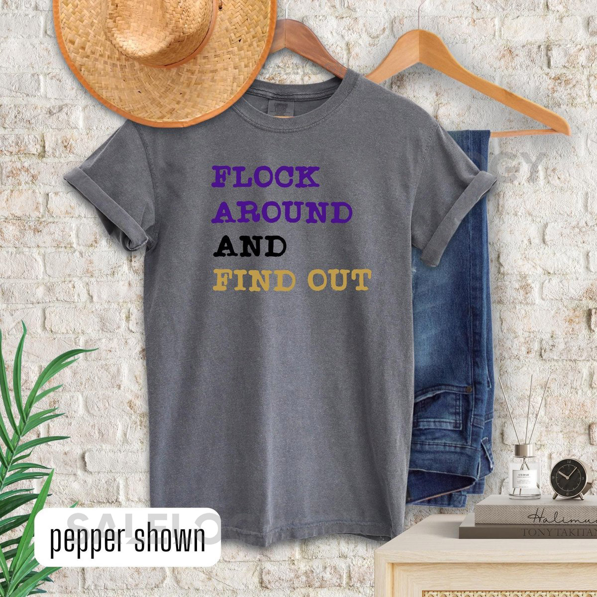 Baltimore Football TShirt Baltimore Flock Around and Find Out Crewneck Shirt Sunday Gameday Gear Tailgating Apparel Football Fan Merch_126