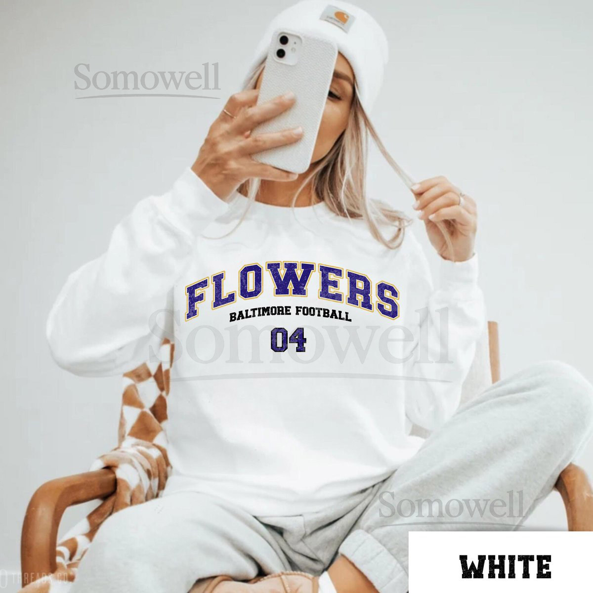 Zay Flowers Sweatshirt Baltimore Raven Football Crewneck Zay Flowers Shirt Raven Football Gift Baltimore Sweatshirt Game Day Shirt_71