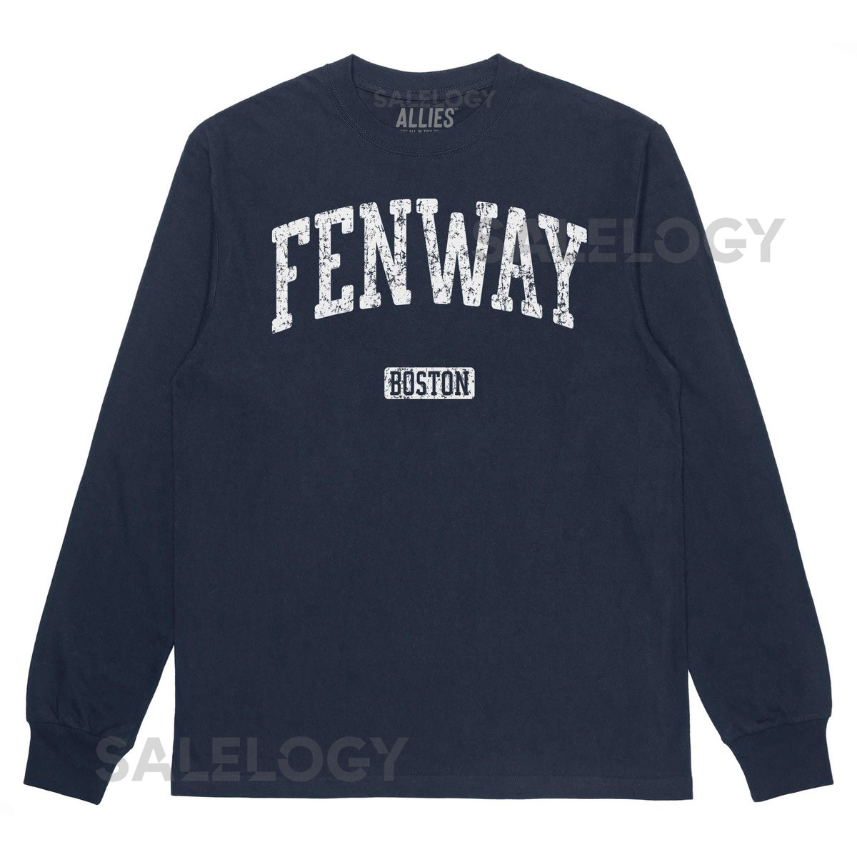Vintage Fenway Boston Long Sleeve T-Shirt Retro Neighborhood Tee for Men Unisex Classic Fenway Apparel_688