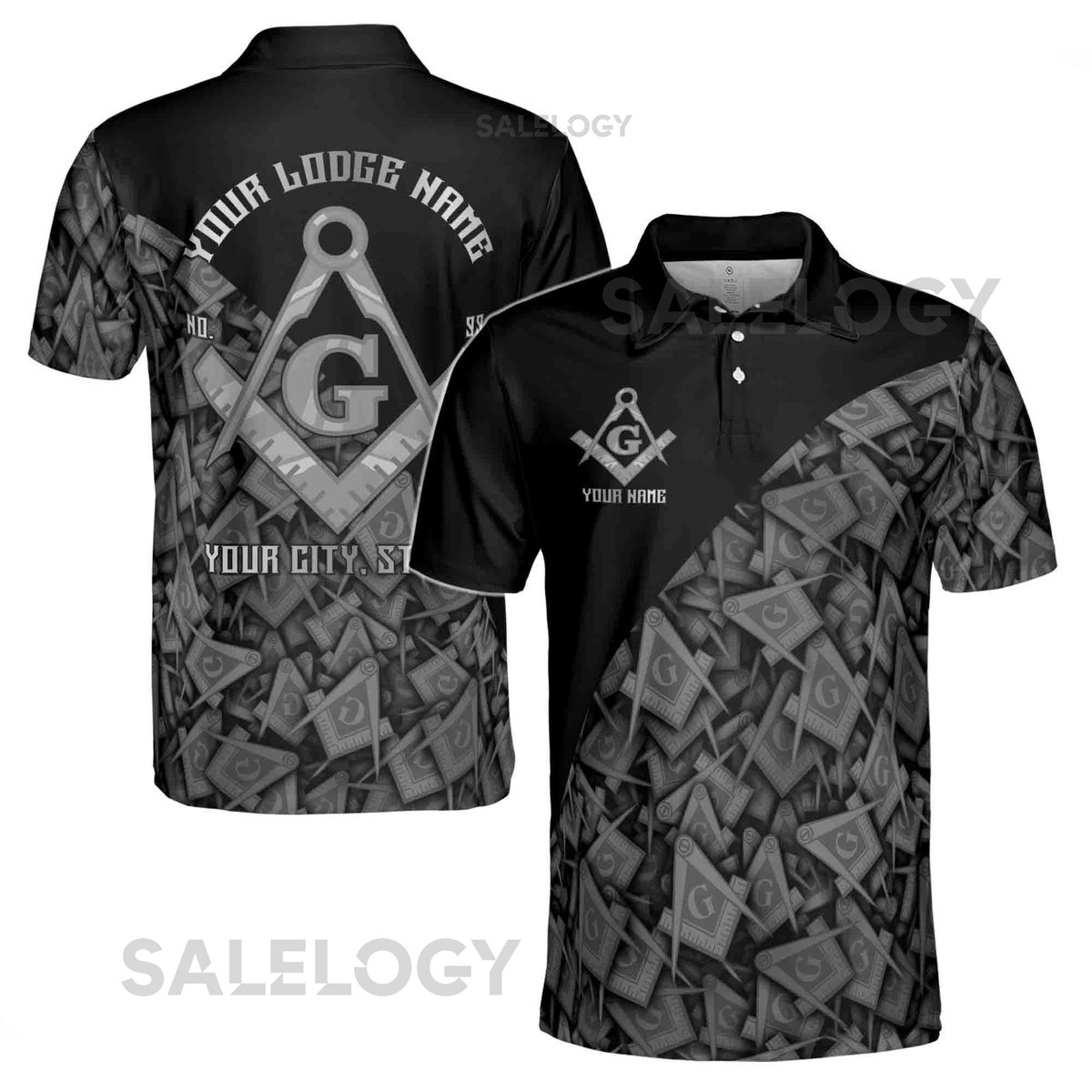 Customized Masonry Master Mason Multi-color Men's Polo Shirt S-5XL_424