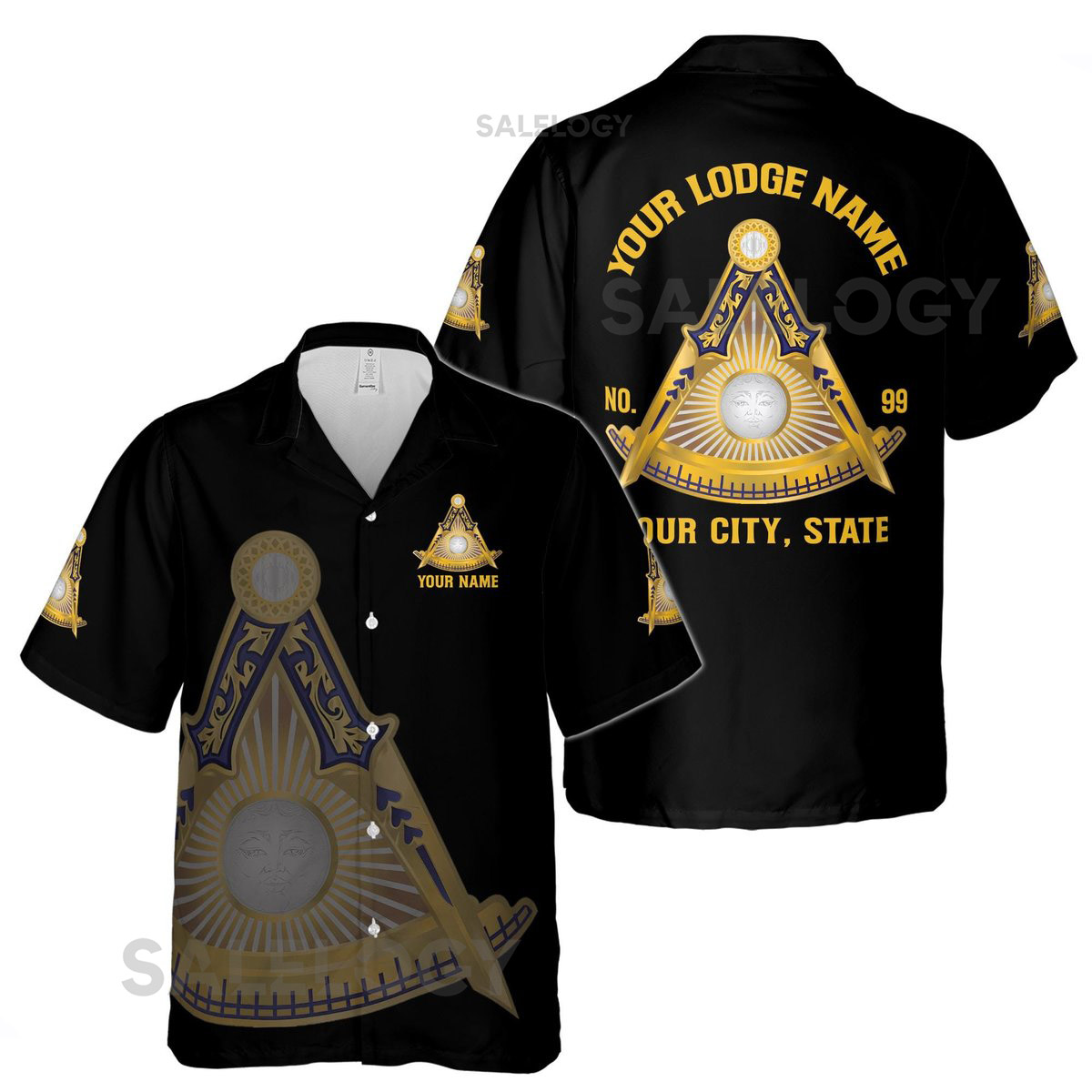 Customized Freemasonry Past Master Masonic Hawaiian Shirt S-5XL_36