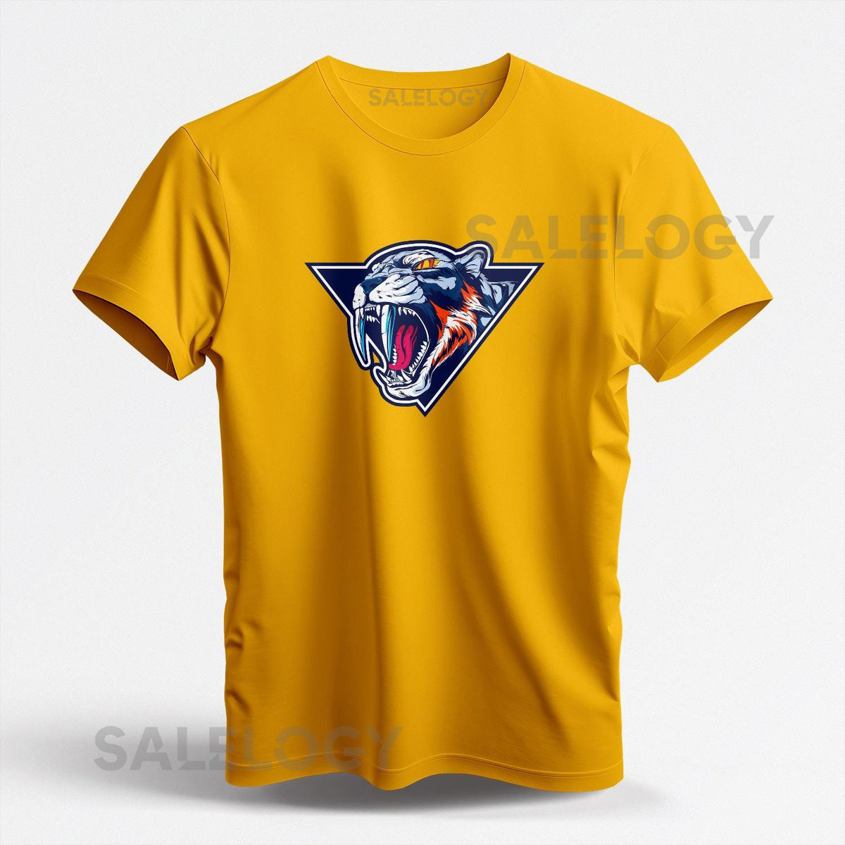 Nashville Predators Hockey T Shirt Gold Classic Fit Retro Logo Preds Tee Premium Cotton Game Day Apparel Unisex High Quality Print_332