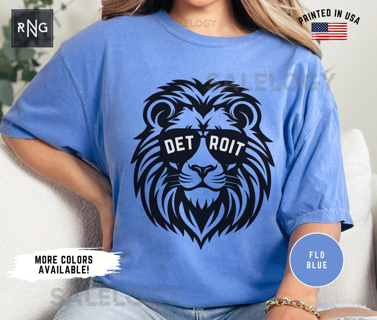 Detroit Football Shirt Lion Football Gameday Shirt Detroit Football Apparel Lion Sports Apparel Retro Detroit Football Gift Lion Fan_134