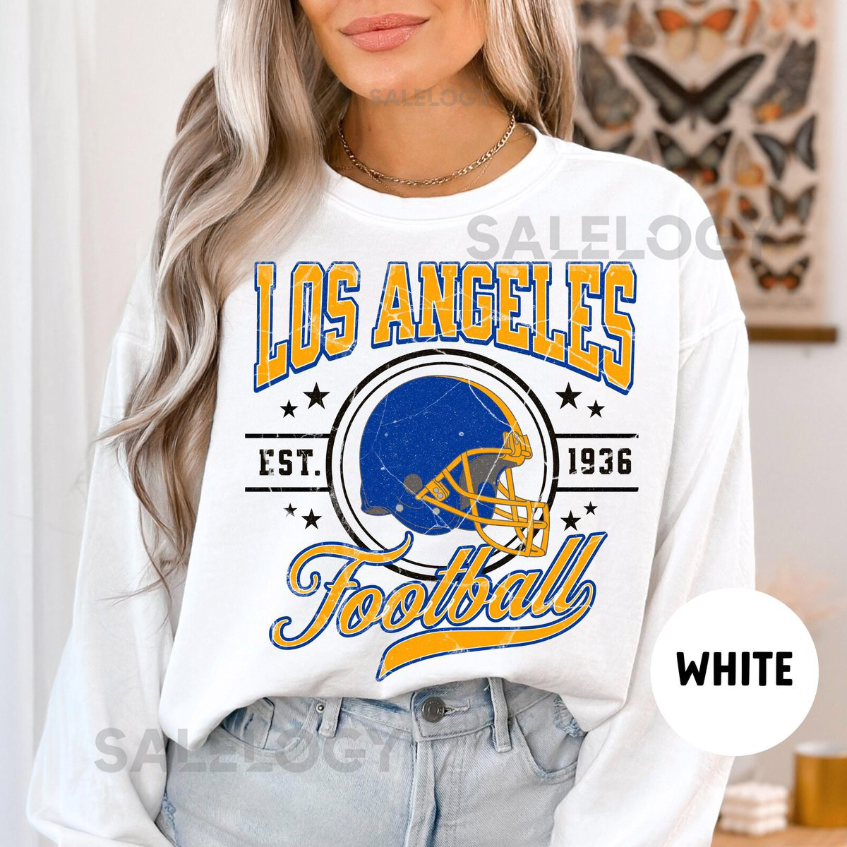 Comfort Colors Los Angeles Football Sweatshirt LA Football shirt Vintage Los Angeles Football Sweatshirt Ram Shirt Ram Sweatshirt Nacua_17