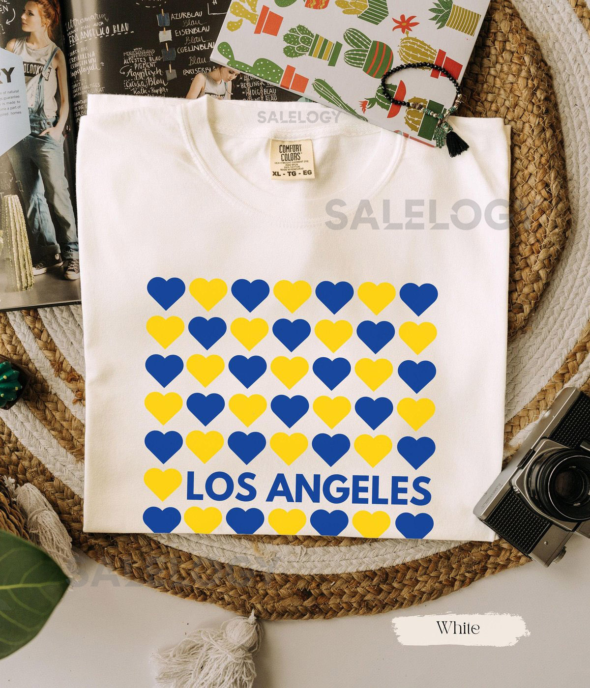 Los Angeles Tee Cute Los Angeles Gift Football Season Shirt Game Day T-Shirt City TShirt Football Mom Shirt Comfort Colors Shirt Gift_598