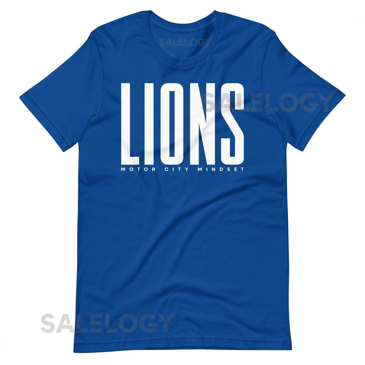 Lions T-Shirt Detroit Football Shirt Sports Apparel T-Shirts Hoodies Lions Blue Tee_549