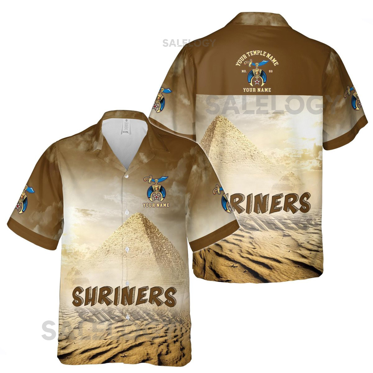 Personalized Egypt Desert Shrines Noble Hawaiian Shirt S-5XL_55