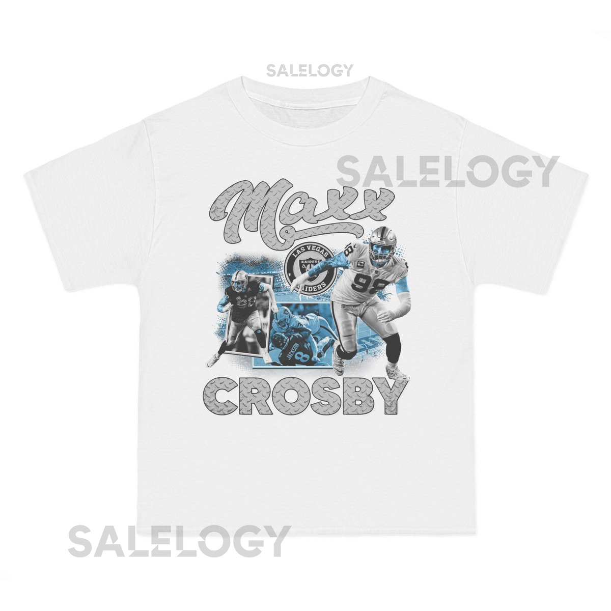 Maxx Crosby Las Vegas Raiders Vintage Graphic T-Shirt - Retro NFL Defensive End Design_615
