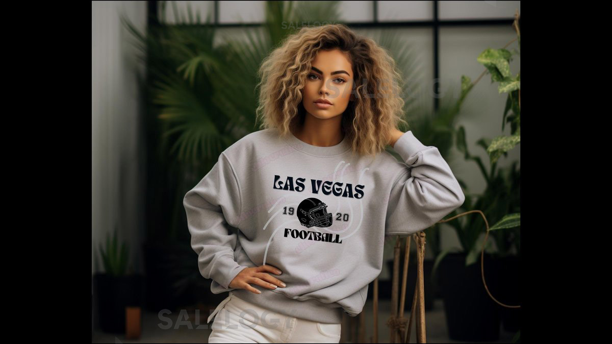 Vintage Las Vegas Raiders Crewneck Retro NFL Football Sweater_809