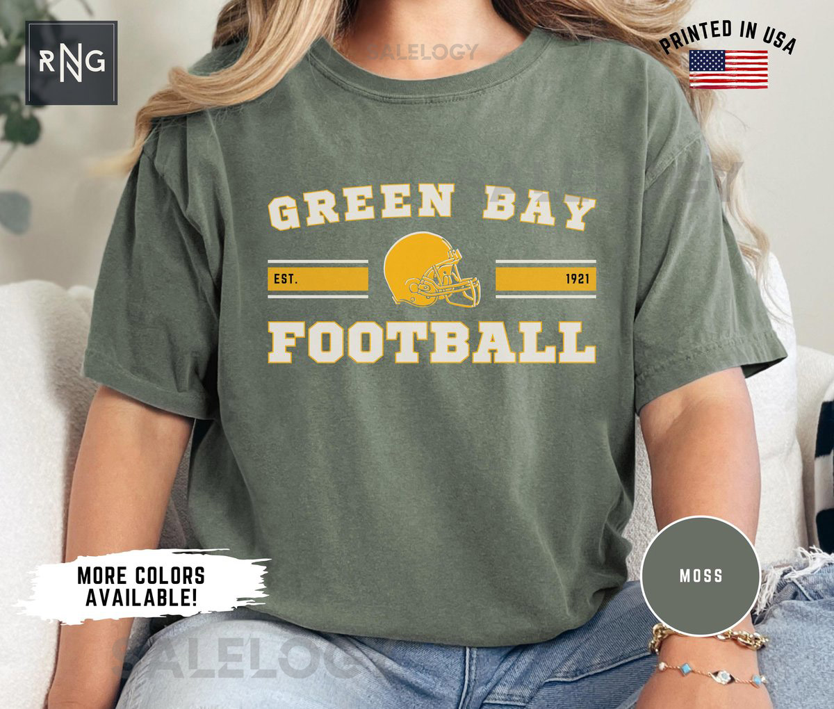 Green Bay Football Shirt Packer Football Shirt Green Bay Football Apparel Packer Sports Apparel Retro Green Bay Football Gift_406