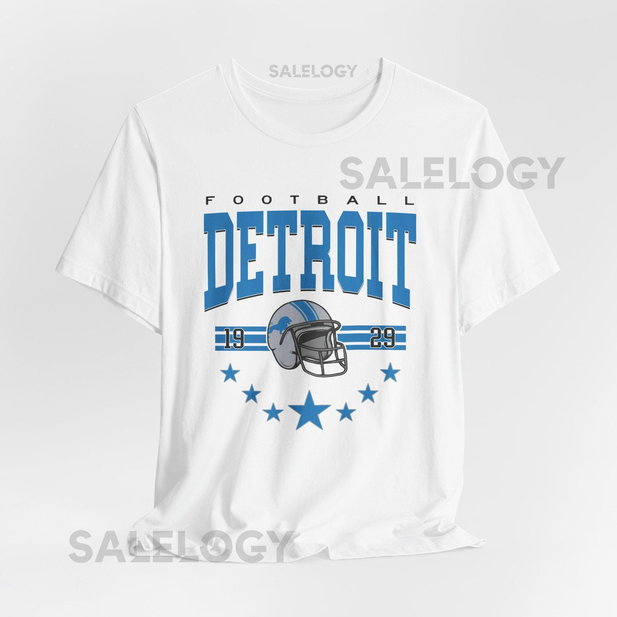 Detroit Football Vintage Unisex Tee Shirt Lions Fan Gift Retro Sports Wear Football Team Apparel Gift for Detroit Fans_173