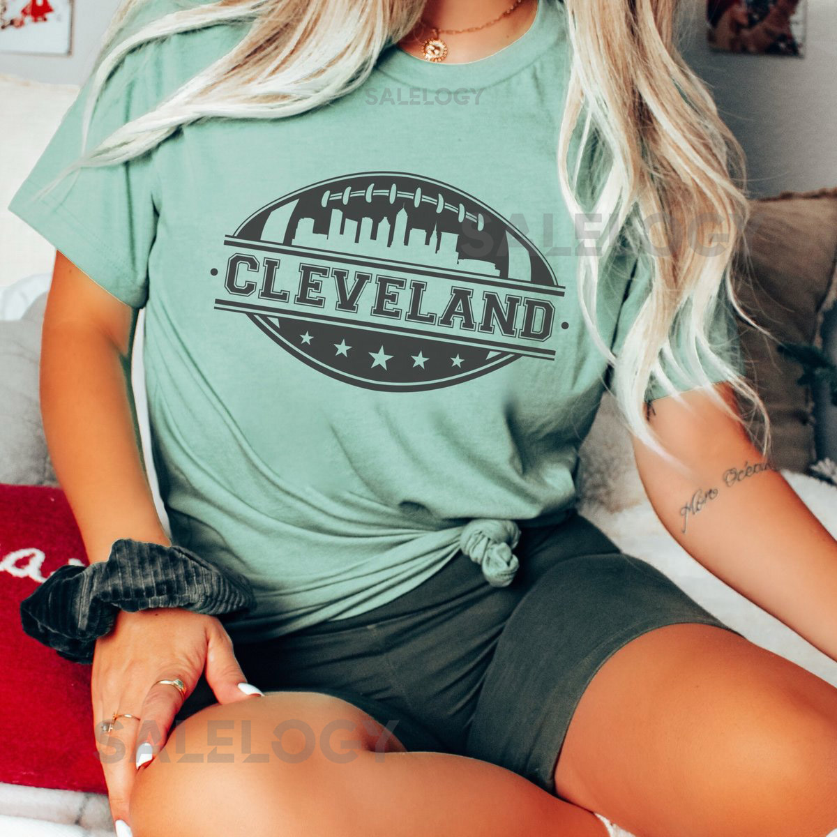 Cleveland Football Shirt Women Cleveland tshirt Cute Cleveland Shirt Browns Football Shirts Cleveland Sports Apparel Game day t-shirts Girly_298