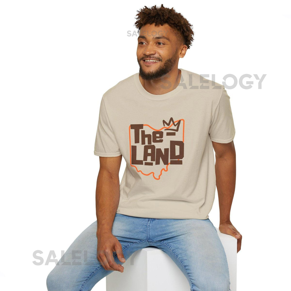 The Land Tee Cleveland apparel City Street style CLE Ohio Proud C-Town Fashion The Land vibe shirt Unisex Soft Shirt ohio king crown_242