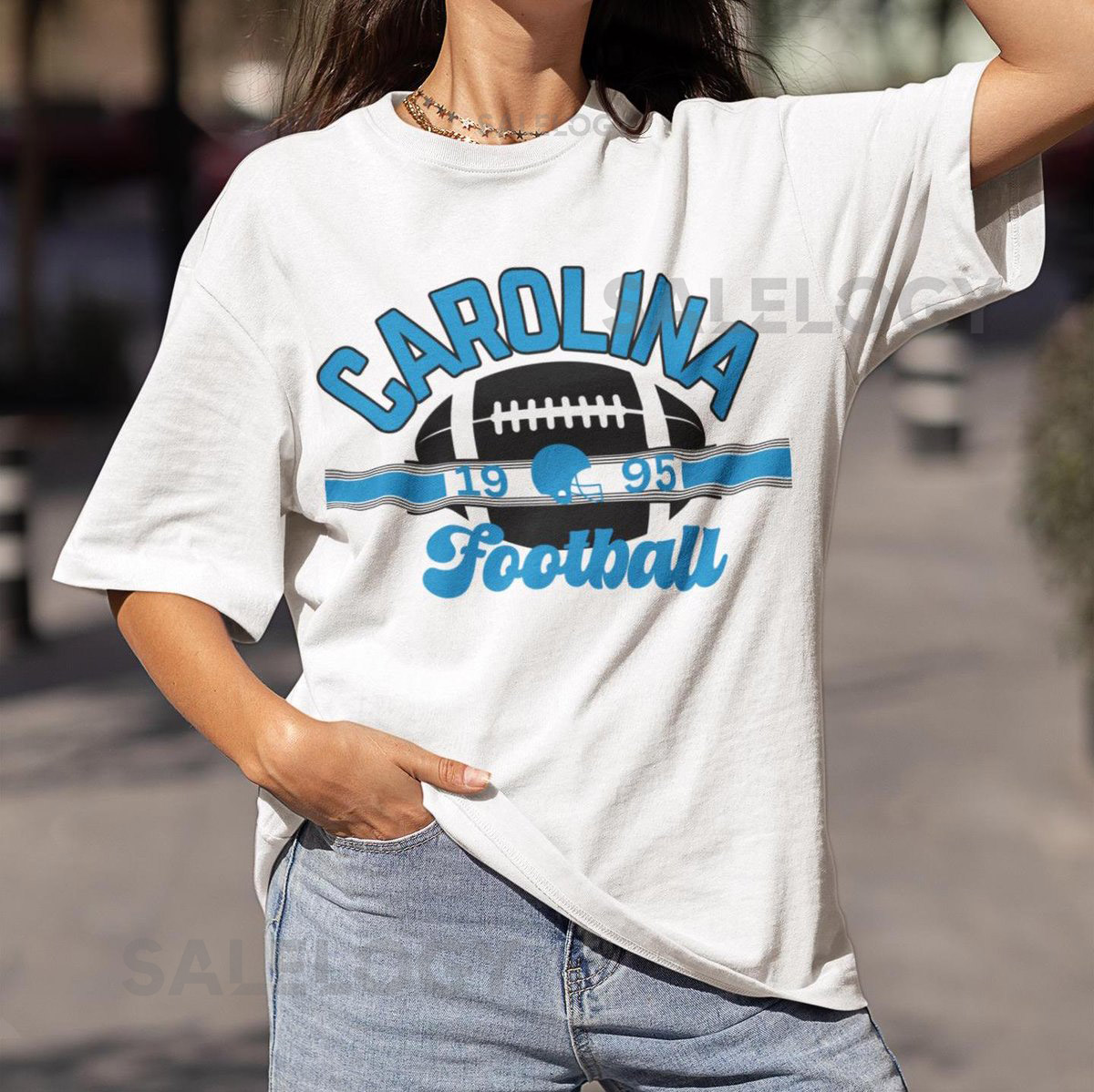 Carolina Football Vintage T-Shirt Carolina Panther Throwback Tee Unisex Retro Panther Crewneck Shirt Carolina Fan Gift Game Day Shirt_382
