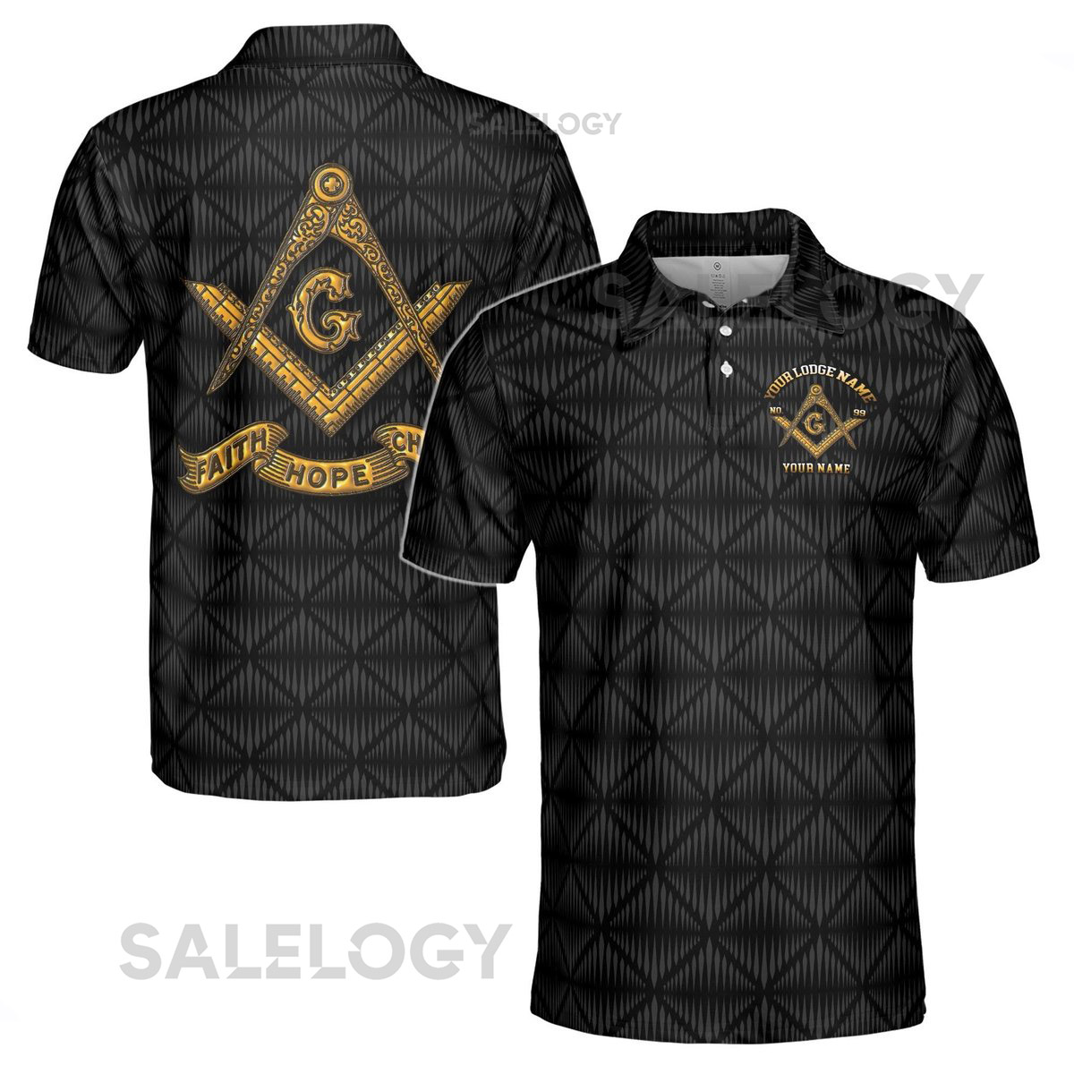 Personalized Master Mason Freemasonry Men's Polo Shirt S-5XL_557