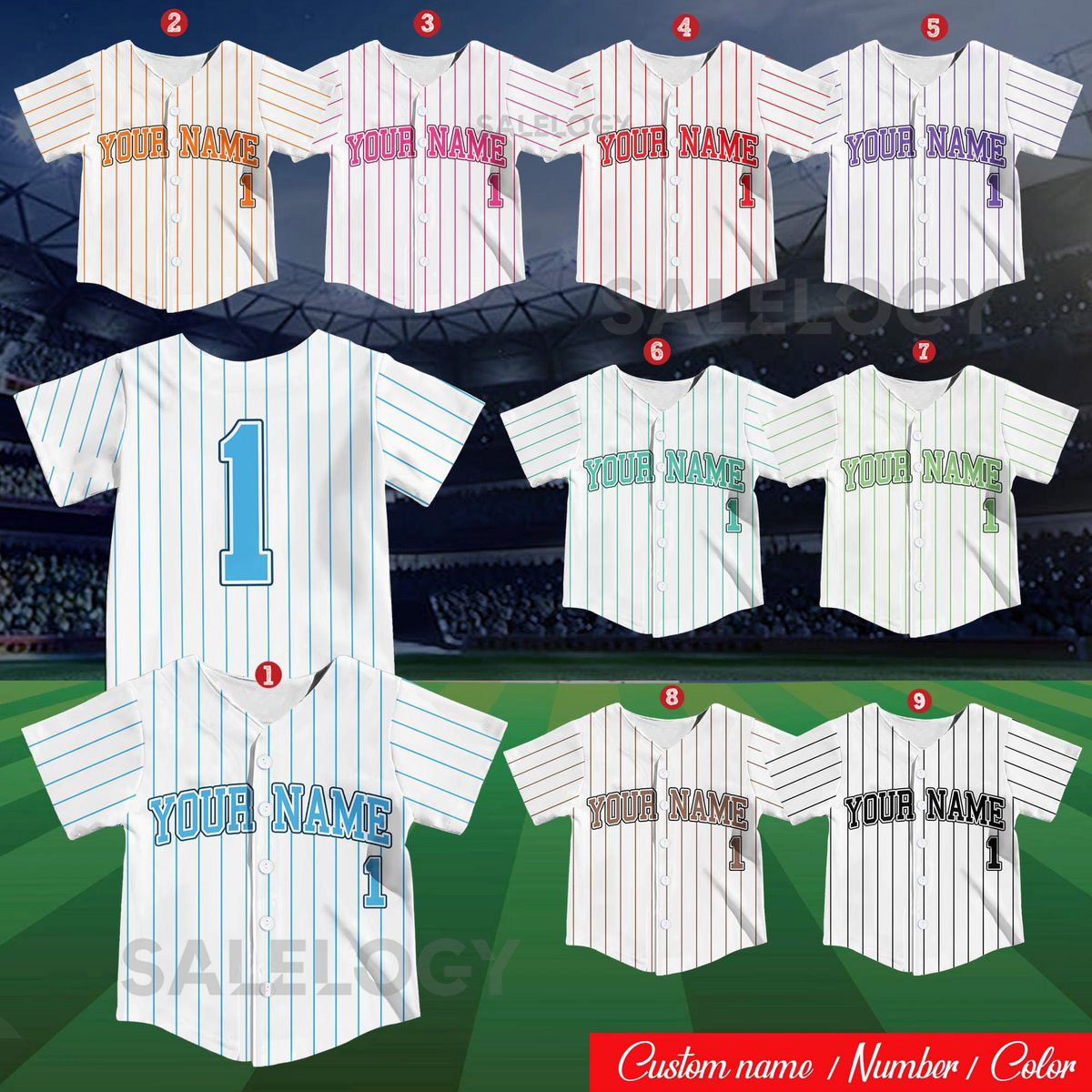 Personalized Kid Baseball Jersey Custom Name Number Youth Baseball Shirt Baseball Jersey For Baseball Fans Lovers Kids Birthday Gift_176