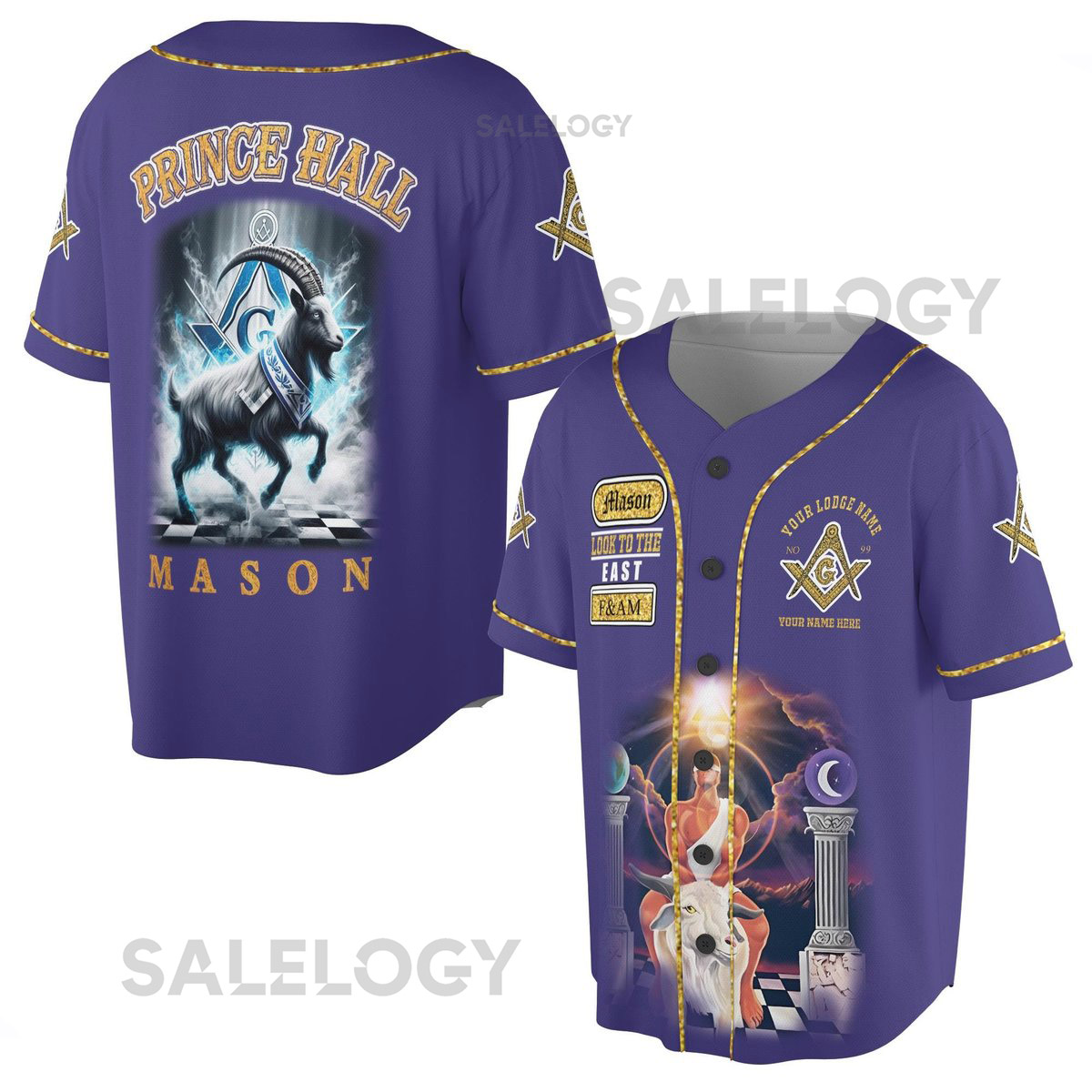 Freemason Prince Hall Masonic Medieval Astral Baseball Jersey S-5XL_67