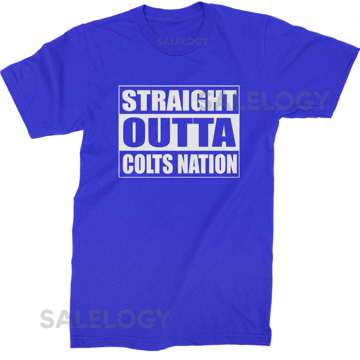 Straight Outta Colts Nation Football Mens T_843