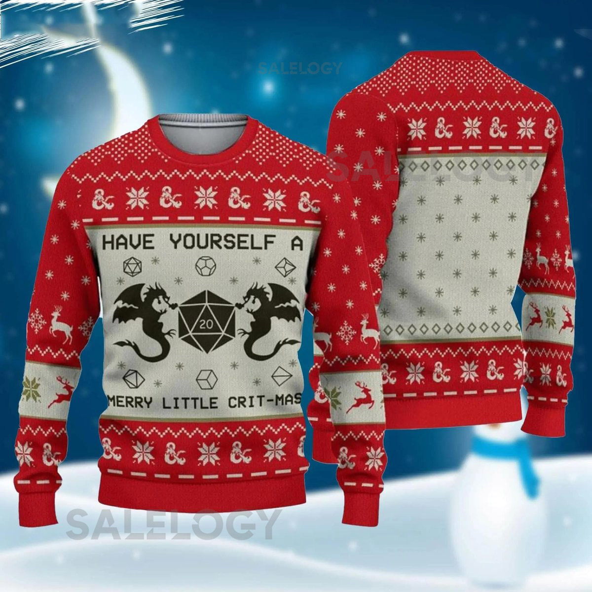 DnD Classes Have Yourself Christmas Ugly Sweater Dungeons And Dragons Sweater DD Christmas Sweater Gaming Dungeon Master