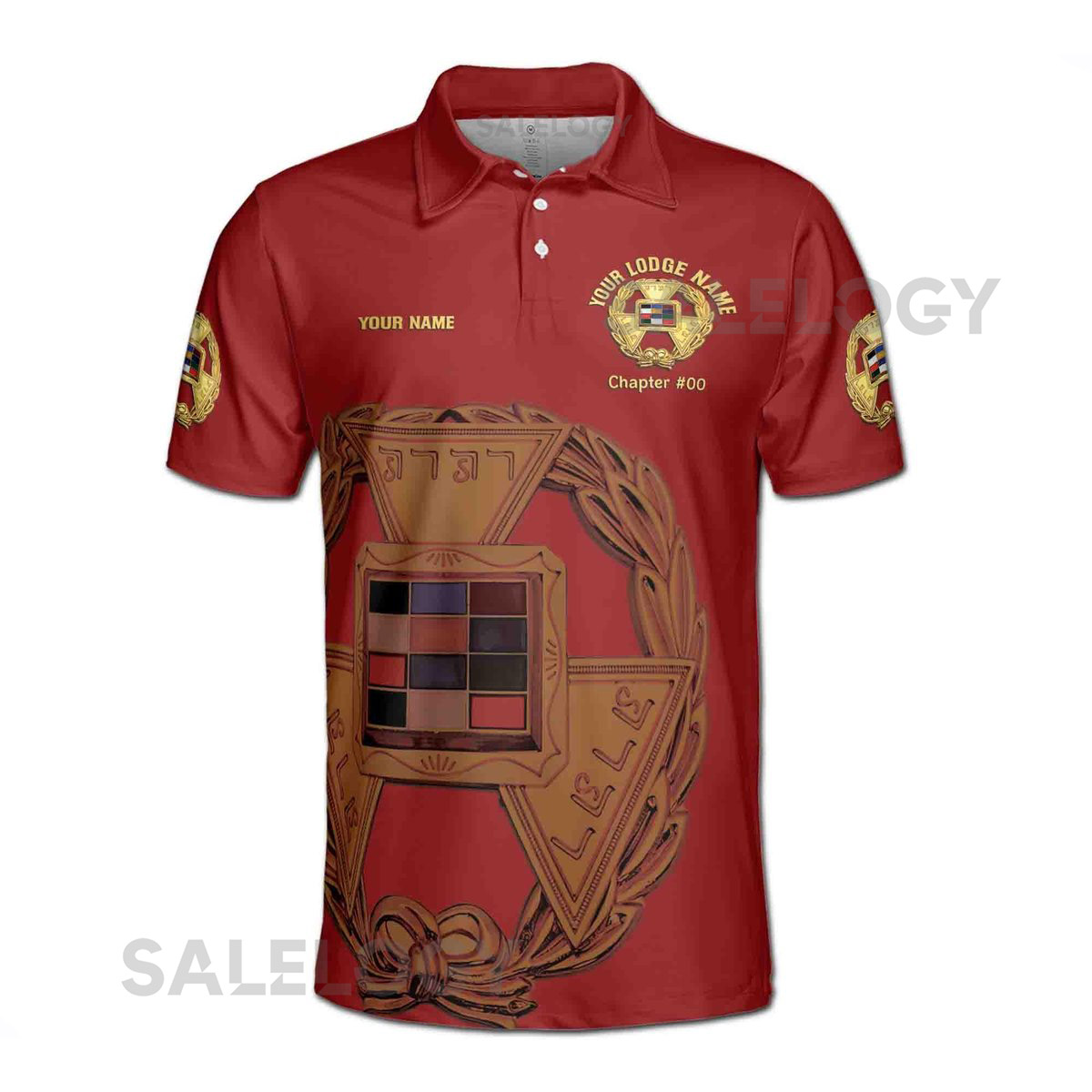 Custom Royal Arch Past Grand High Priest York Rite Men39s Polo Shirt S-5XL_238