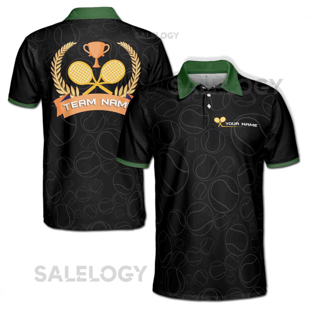 Customized Tennis League Team Player Men's Polo Shirt S-5XL_471