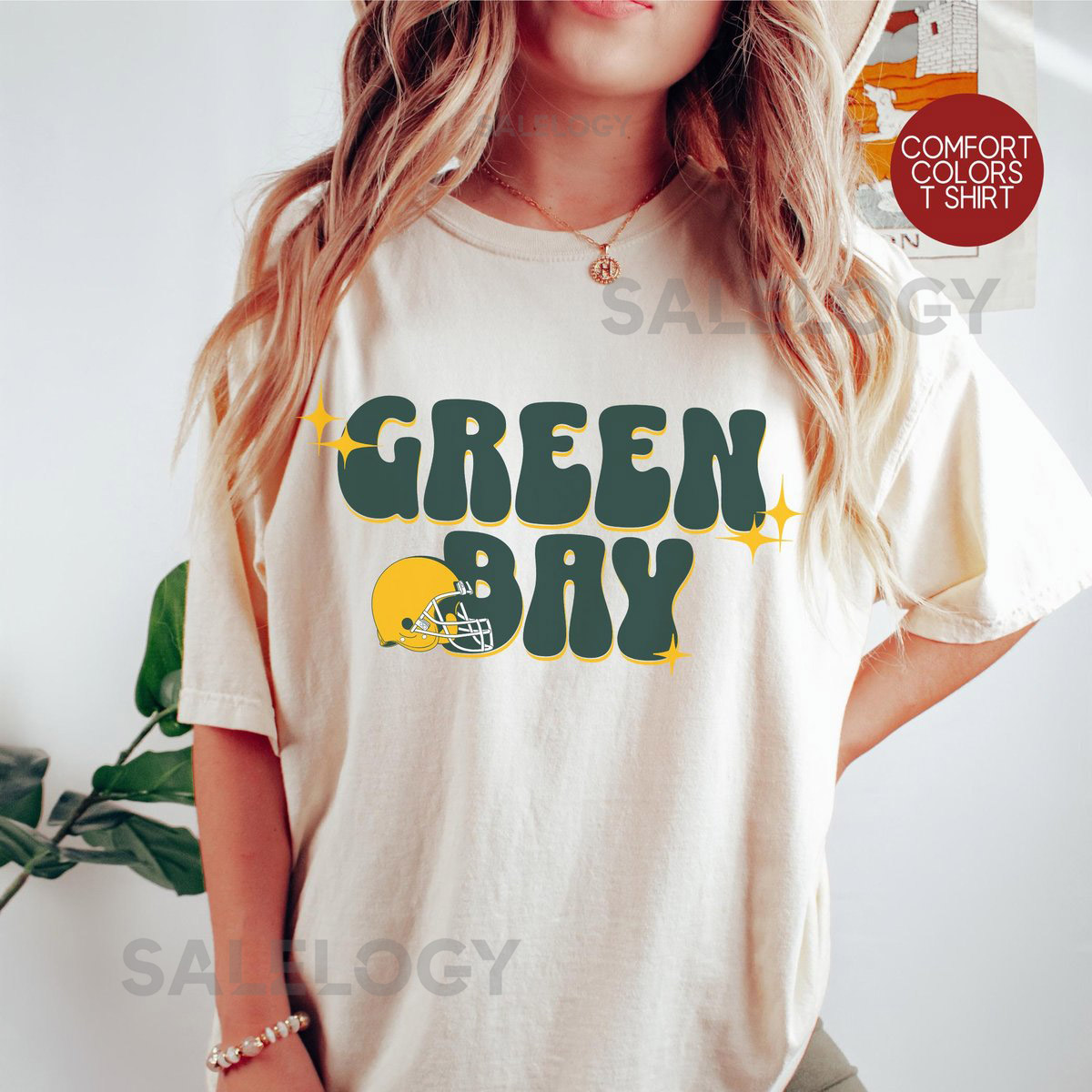 Green Bay Football Comfort Colors T-Shirt Vintage-Inspired Tee_375