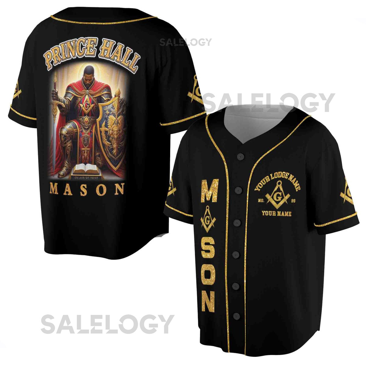 Customized Mason Prince Hall FA.M Baseball Jersey S-5XL_62