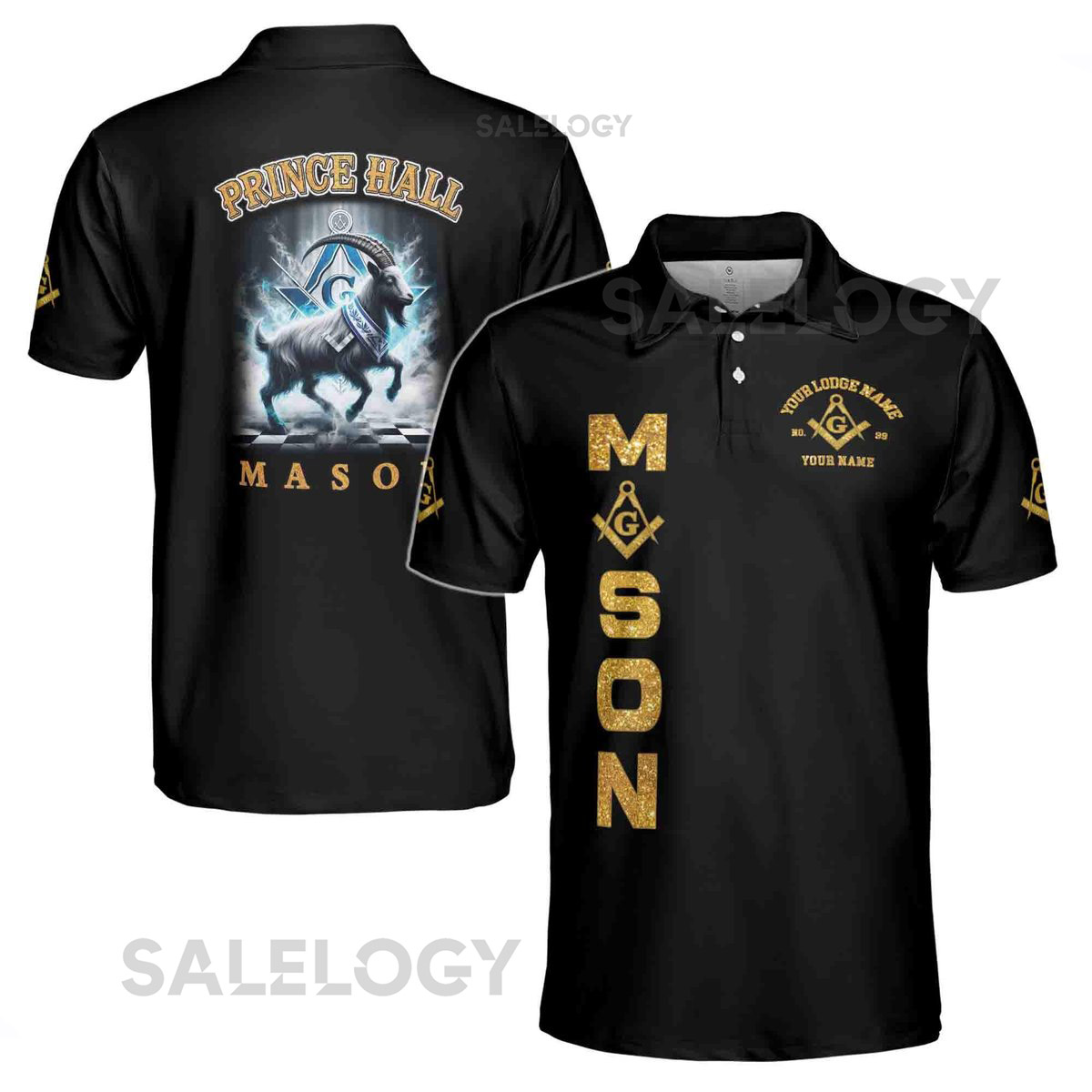 Personalized Freemason Prince Hall Custom Men's Polo Shirt S-5XL_543