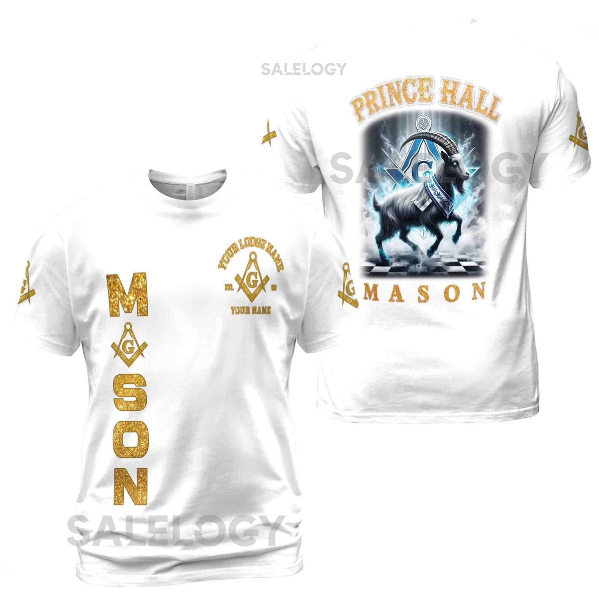 Personalized Freemason Prince Hall Custom Men39s T-shirt S-5XL_235