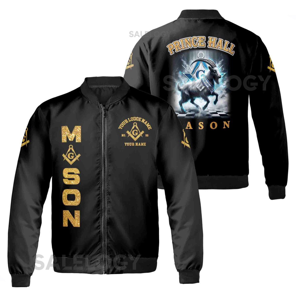 Personalized Freemason Prince Hall Custom Bomber Jacket S-5XL_92