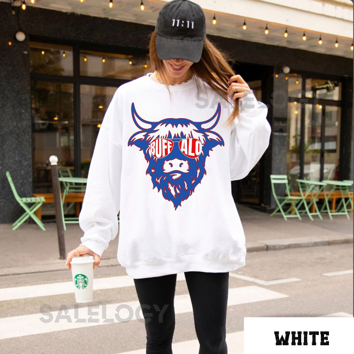 Buffalo Football Sweatshirt Buffalo Crewneck Vintage Style Buffalo Sweatshirt Buffalo Football Sweater Josh Allen Buffalo Bill_286