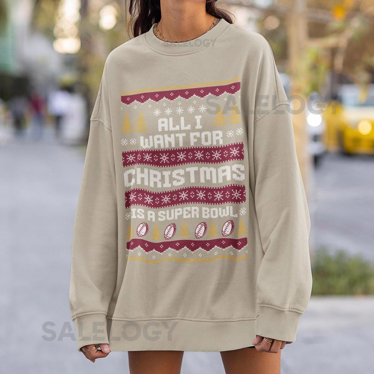 Arizona Football All I Want for Christmas is a Super Bowl Sweatshirt Cardinal Ugly Christmas Sweater Arizona Football Fan Unisex Shirt_52