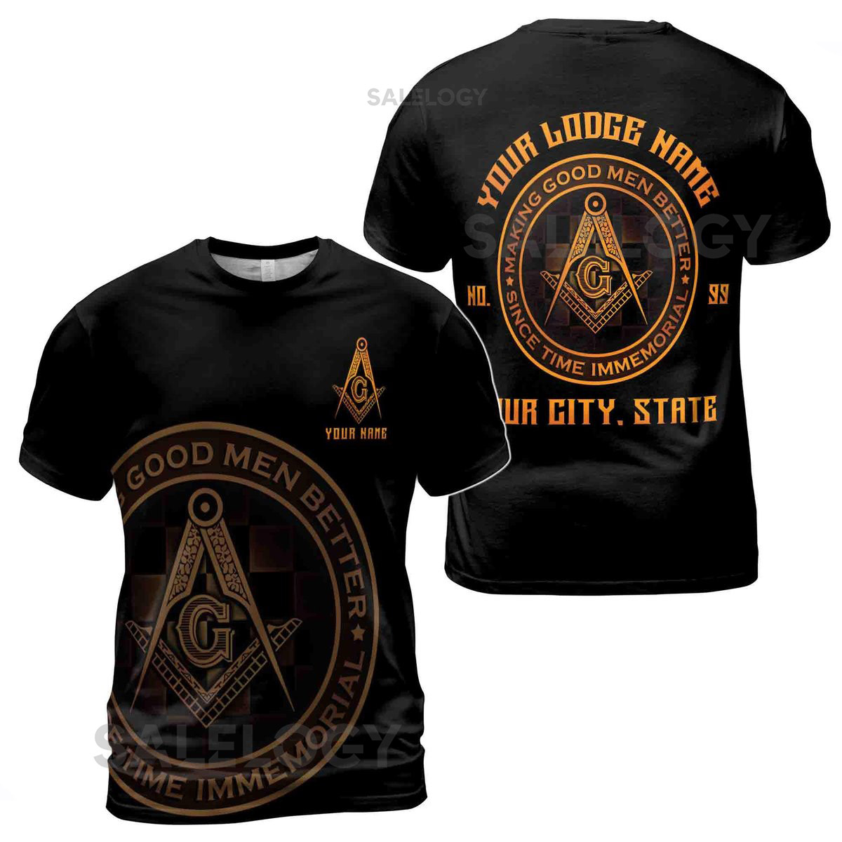 Personalized Making Good Men Better Masonic Lodge Men39s T-Shirt S-5XL_240