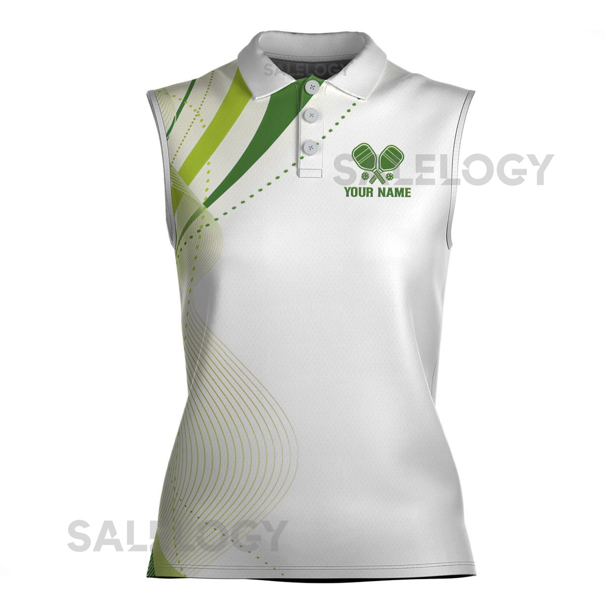 Custom Name Pickleball Is My Favourite Game Women Sleeveless Polo XS-4XL_148