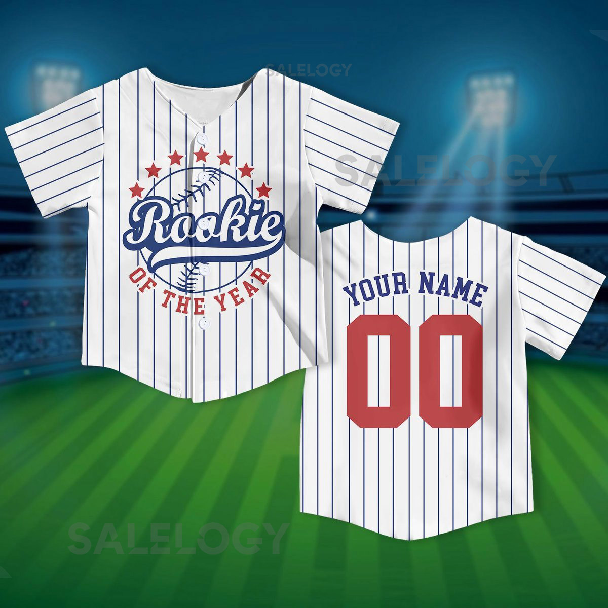 Personalized Rookie Of the Year Kid Baseball Jersey Custom Name Number Youth Baseball Shirt Rookie Of The Year Jersey For Baseball Fans_338