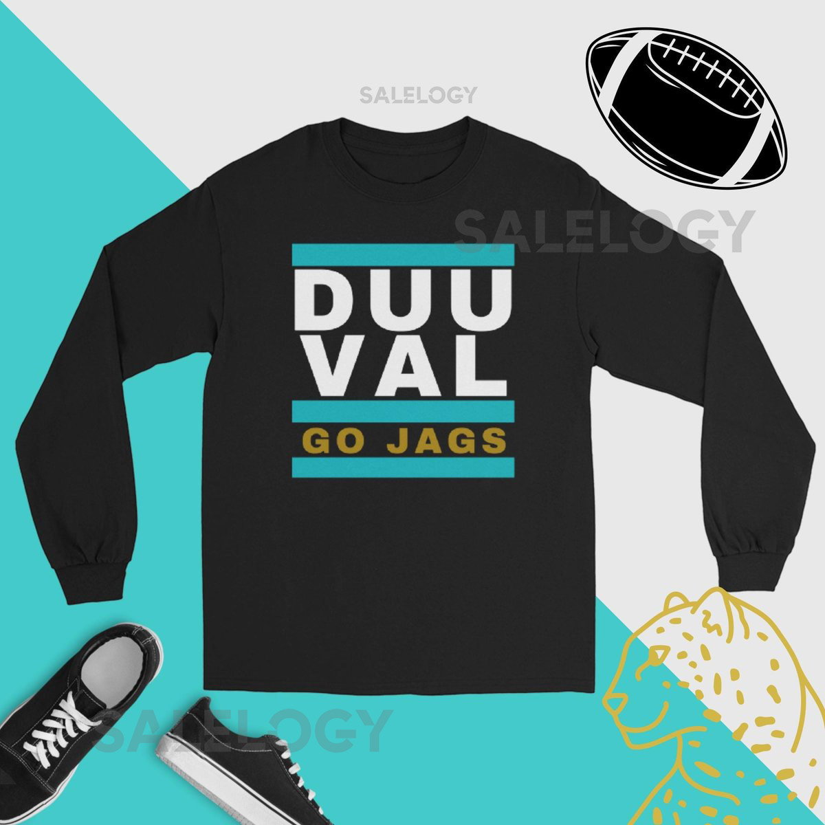 Duuuval Go Jaguars Long Sleeve T-Shirt Jacksonville FL Jaguars Football Jaguars Shirt Duval Jaguars Jacksonville _99
