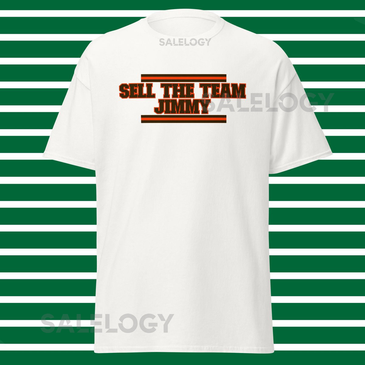 Cleveland Browns Inspired Sell The Team Jimmy parody funny T Shirt White_275