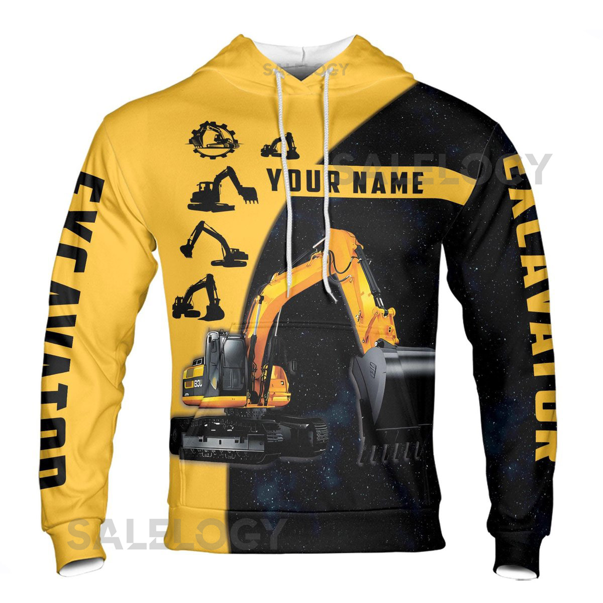 Custom Name Excalitor Working Hoodie S-5XL_20