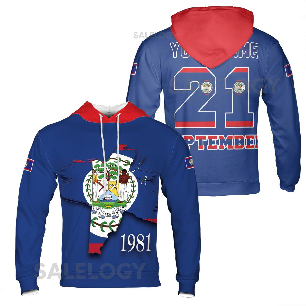 Custom Name Patriotic Philippines Coat of Arms Hoodie S-5XL_59