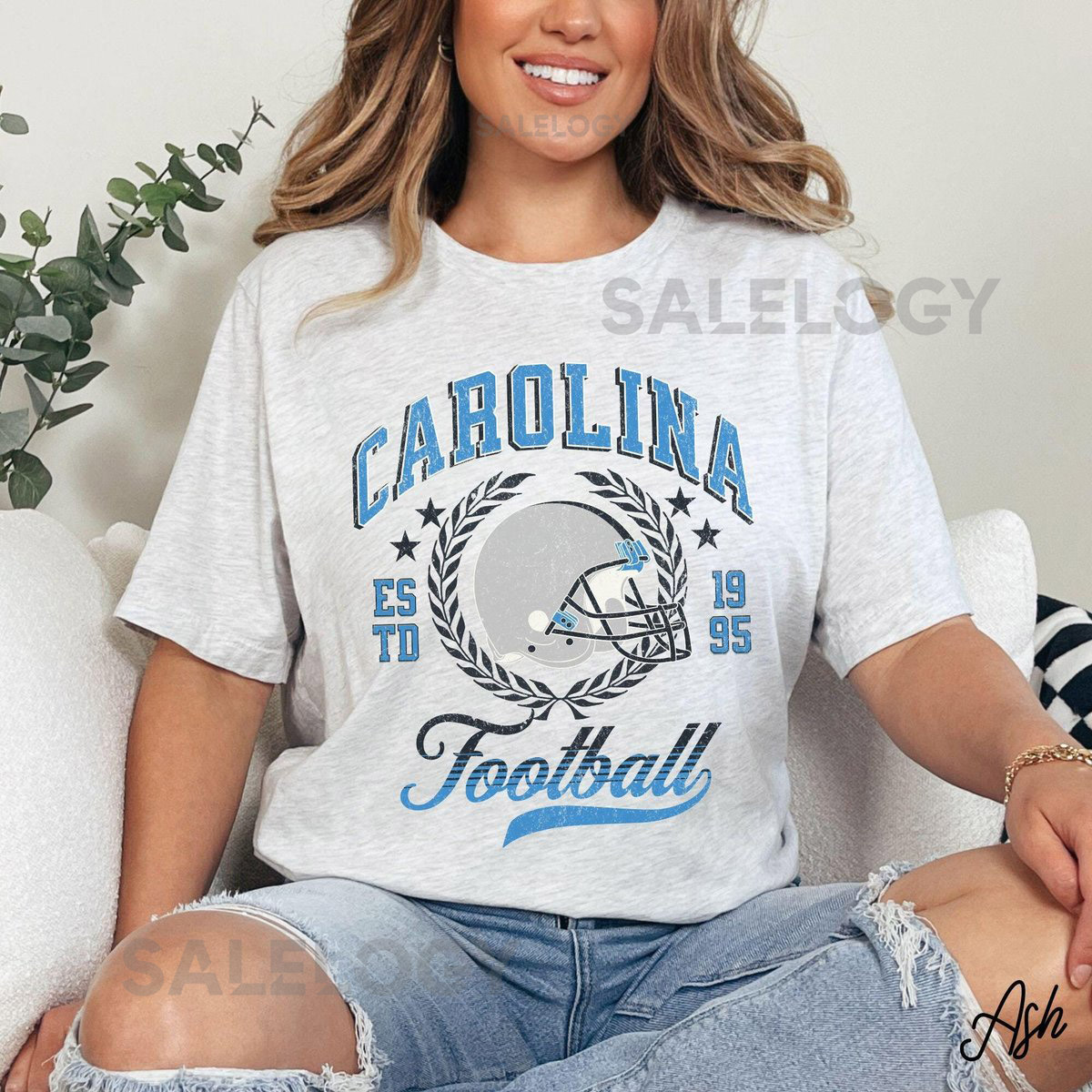 Vintage Carolina Football Shirt Retro Panther Football T-Shirt Game Day Tailgate Shirt Panther Fan Gift Panther Football Fan Gear_1027