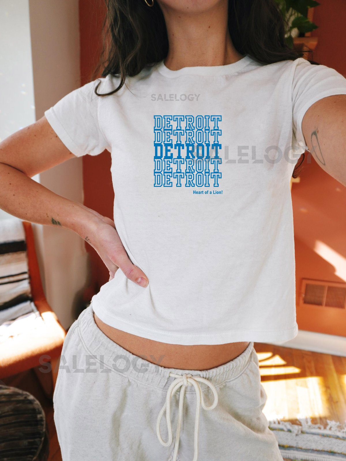 Detroit Baby TeeDetroit Shirt 90s Style Detroit Shirt Est. 1930 Shirt Detroit T-Shirt Detroit Football Baby Tee Detroit Football Tee_94