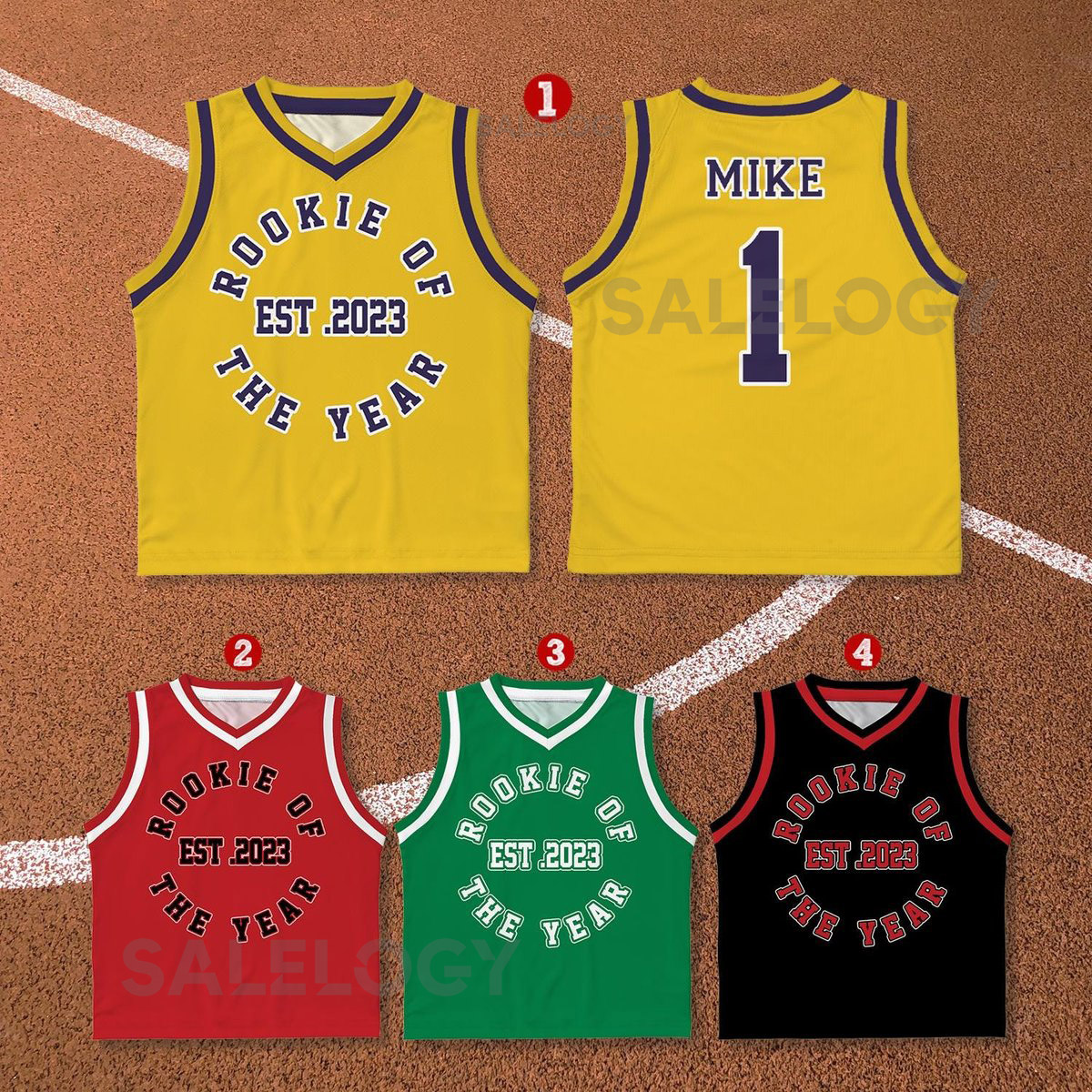 Custom Rookie Of The Year Basketball Jersey Personalized Youth Kid Basketball Jersey Game Day Outfit Kids Birthday Jersey Toddler Jersey_198