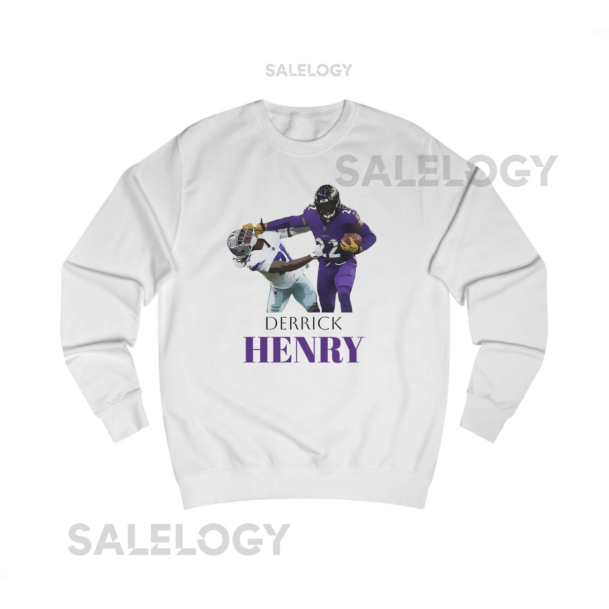 Derrick Henry Ravens Sweatshirt NFL Football Fan Apparel_614