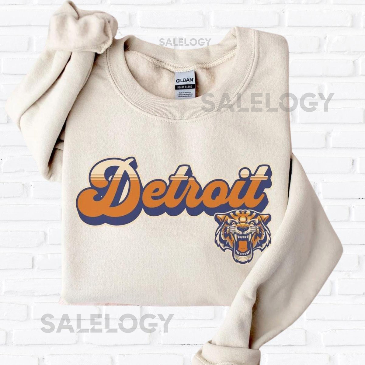 Detroit Tigers Sweatshirt Detroit Tigers Vintage Crewneck Tigers Baseball Detroit Baseball Shirt_251